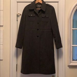 Mid-calf length Kenneth Cole Gray Coat